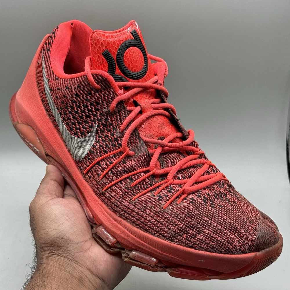 Nike Mens KD 8 Size 11.5 'Bright Crimson' Basketball Sneakers Shoes 749375-610